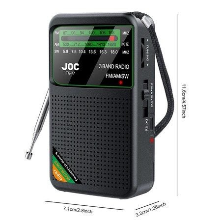 Portable Pocket Radio FM AM SW Radio Carousel 7