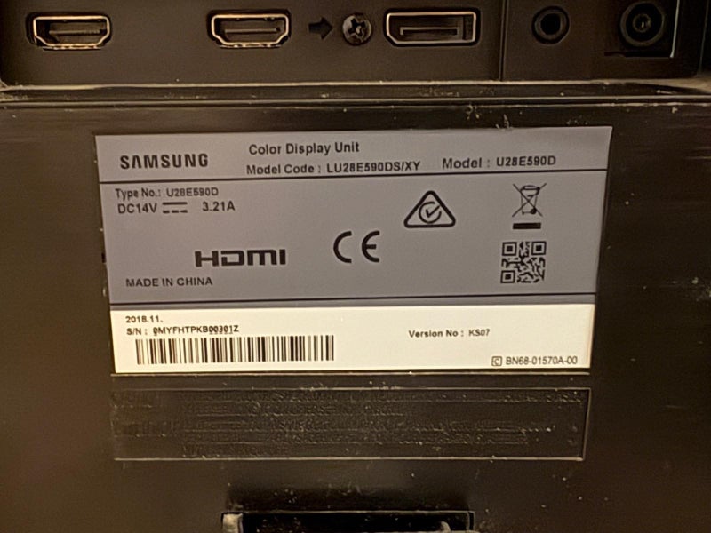 Samsung 28" 4k Monitor - Model: U28E590D Carousel 2