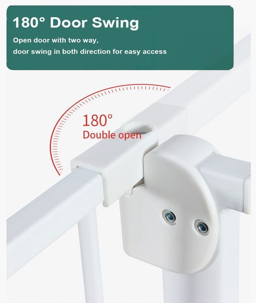 Baby Dog Gate for Doorways and Stairs 85-94cm Carousel 6