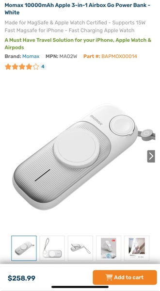 MOMAX Airbox Go - Wireless Charging Powerbank 3 in one63003996660865114