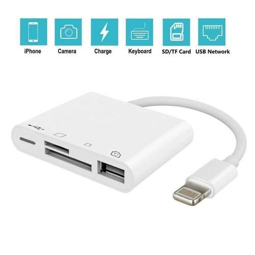 4 in 1 Lightning to USB SD Camera Card Reader Adapter Carousel 10