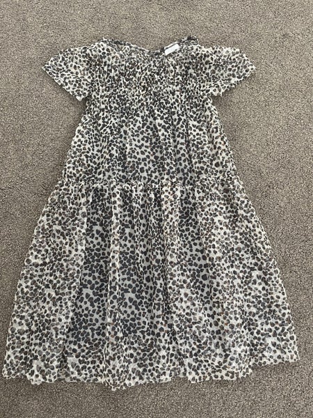 Zara Girls Leopard Print Dress Carousel 1