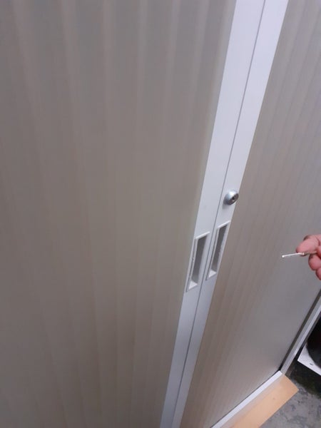 Tambour Cupboard 96% Off | White Metal - Space & Cost-Saving Office Storage! Carousel 2