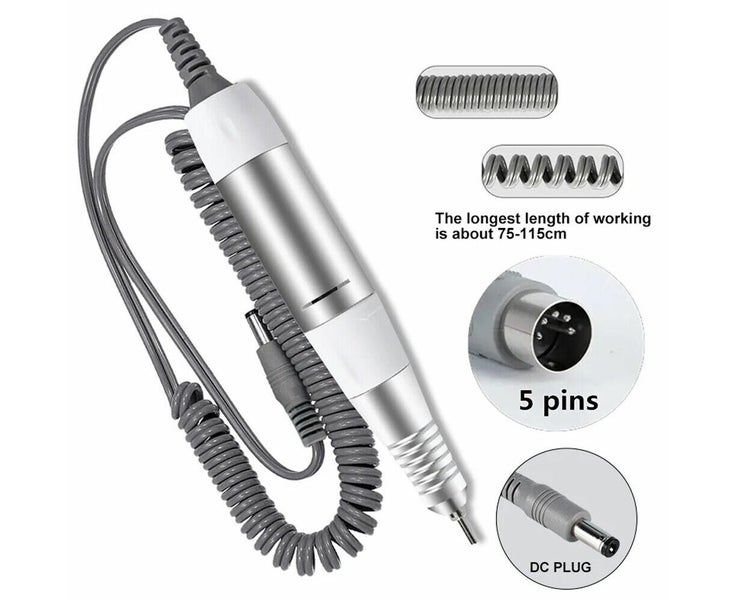 Electric Nail Art Drill Pen 18000RPM Handle File Polish Grind Manicure Pedicu Carousel 1