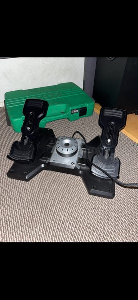 Logitech yoke and rudder pedals62992596856963111