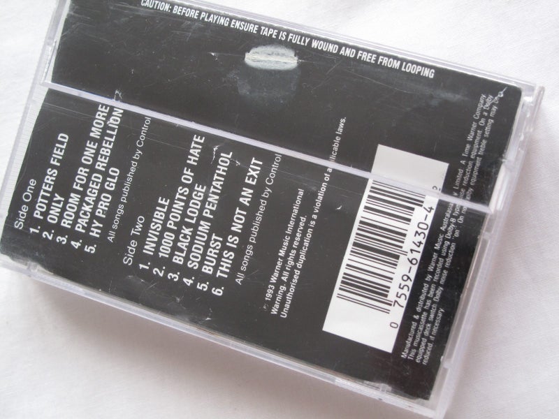 ANTHRAX - Sound of White Noise - Cassette Tape :) Carousel 2