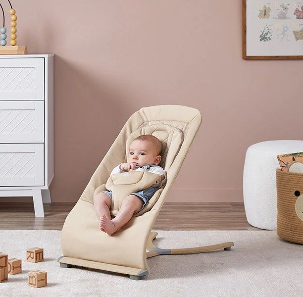 MOCKA SECONDS: Aubrey Padded Bouncer - Butterscotch Carousel 1