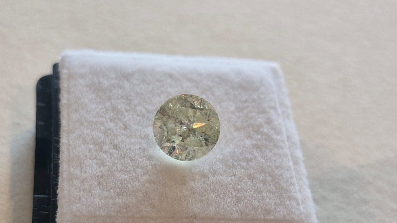 $1 RES * Valuation $7,830.00 * 1.25ct Round Large Yellow Diamond Loose IGL CERT63003374125313113