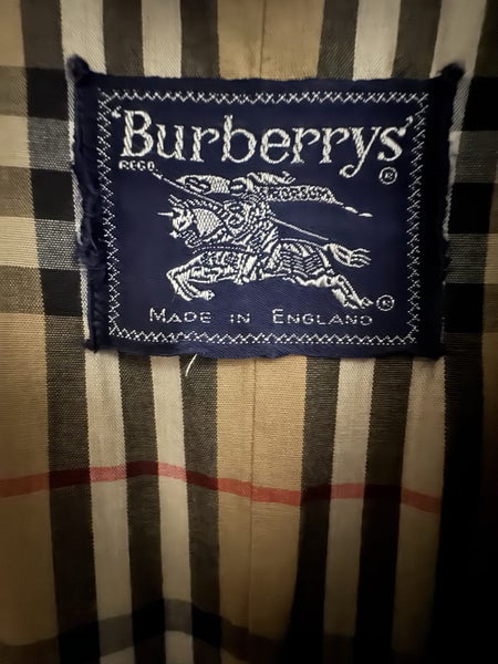Vintage Burberrys London Trench Coat – Made in England – Nova Check Lining62993531231362112