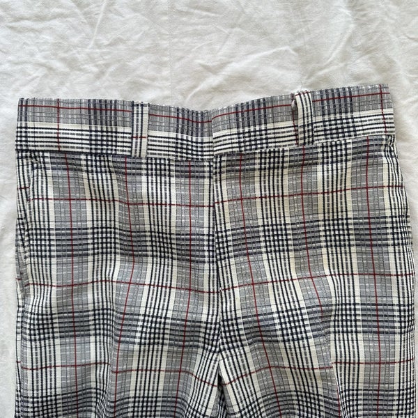 Vintage 1970s Rhodes Men’s Store Plaid Seersucker USA Made Suit Carousel 8