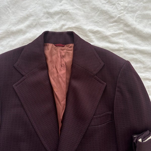 Vintage 1970s Hardy Amies Patterned Suit NZ Made Carousel 2