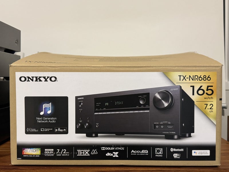 Onkyo TX-NR686 7.2 AV Receiver – Dolby Atmos, THX, Wi-Fi – Near New, Boxed Carousel 1