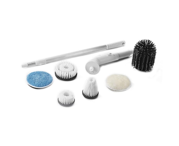 Electric Spin Scrubber with 6 Replaceable Brush Heads Carousel 1