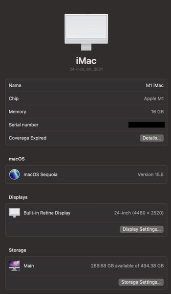 Apple M1 iMac 16Gb RAM, 500Gb SSD Carousel 11