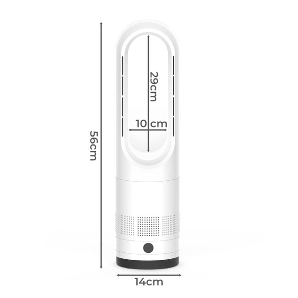 Spector Bladeless Fan 2 In 1 Cooler & Heater 80°Oscillating Remote Control Carousel 2