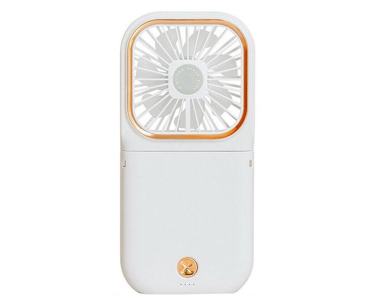 Fan Hand Held Portable Folding USB Rechargeable with Power Bank Desk Fan-whit Carousel 2