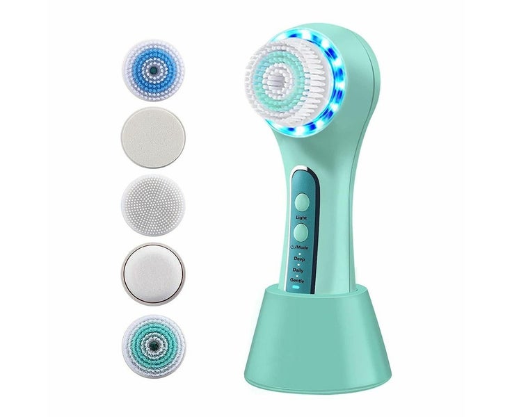 Face Scrubber Exfoliator, Facial Cleansing Brush Rechargeable IPX7 Waterproof Carousel 1