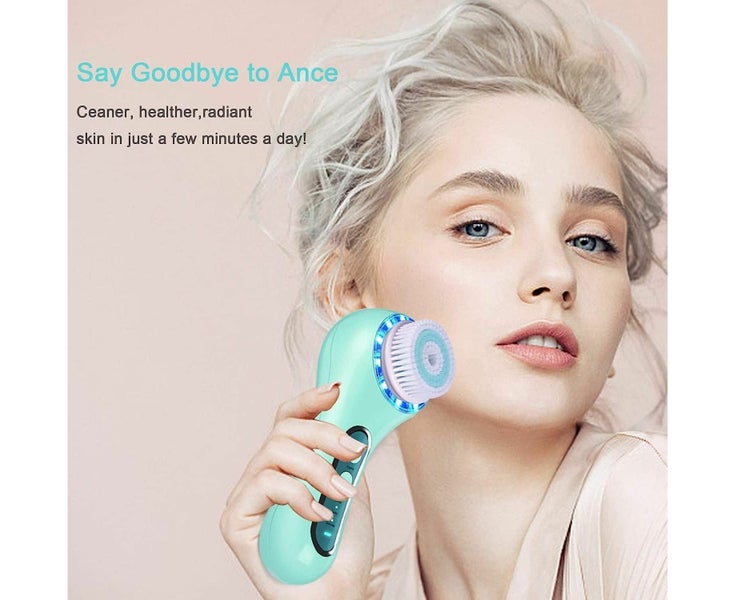 Face Scrubber Exfoliator, Facial Cleansing Brush Rechargeable IPX7 Waterproof Carousel 2