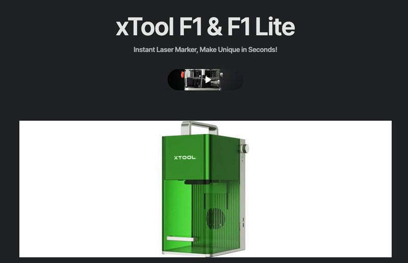 xTool F1 Lite Portable and High Speed Laser Engraver Brand New Carousel 2