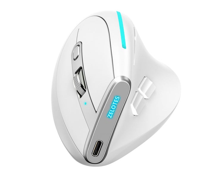 F-36 Wireless vertical 2.4G Bluetooth mouse full color light 8 key programmin Carousel 1
