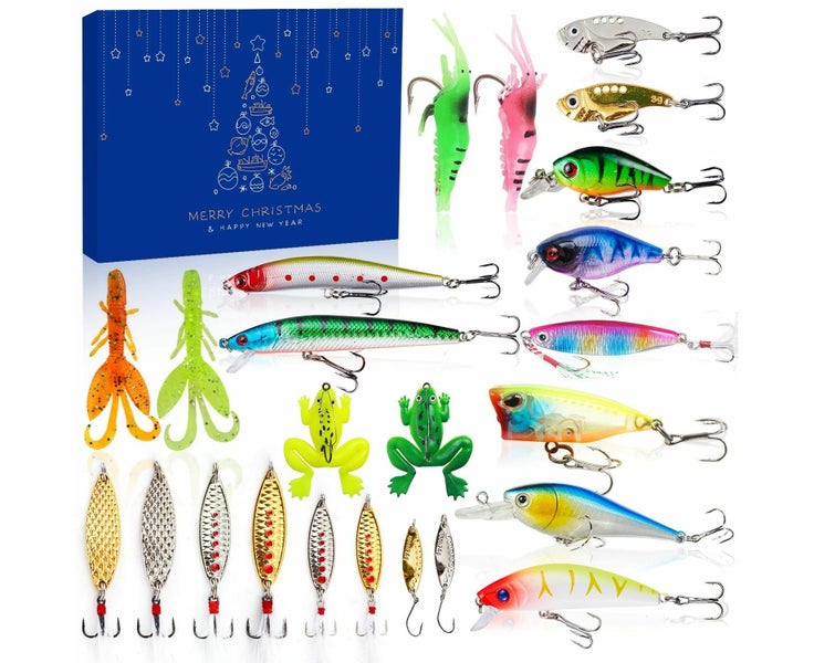 Fishing Advent Calender,Fishing Lure Advent Calendarfor Freshwater Saltwater Carousel 1