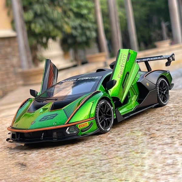 1:24 Scale Lamborghini SCV12 Diecast Car Model with Sound and Light Effects, Carousel 2