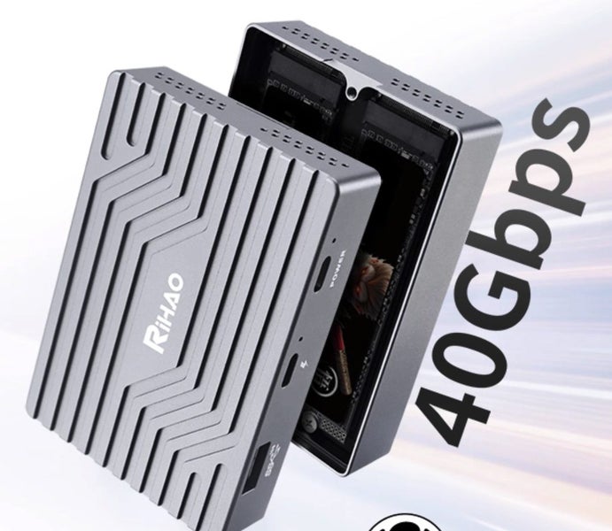 Thunderbolt 3 TB3 Enclosure M.2 Dual Nvme SSD 40Gbp/s Brand New Carousel 1