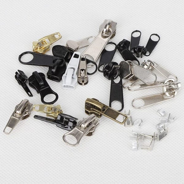 Fix Zipper Repair Kit Plier Replacement Zip Slider Bags Tent Zippers Carousel 12