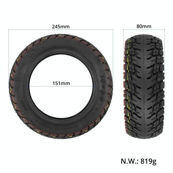 10X3.0 Ulip Electric Scooter Tire For Dualtron Zero Off Road Thickened Tubeless Carousel 2