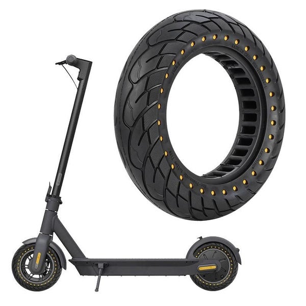 10 Inflatable Honeycomb Solid Run Flat Tire Electric Scooter 36Mm Slot Yellow A Carousel 1
