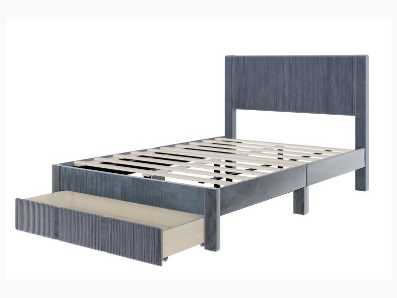 Queen Bed with Drawer Carousel 1