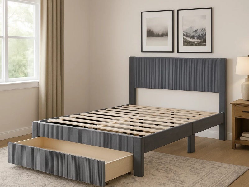 Queen Bed with Drawer Carousel 2