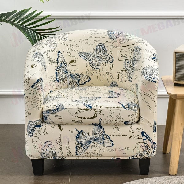 Tub Chair Cover + Cushion Cover Elastic Fabric Carousel 2