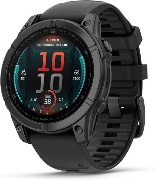 Garmin Fenix E AMOLED Smart Watch - 47mm. Slate Grey & Black Carousel 1