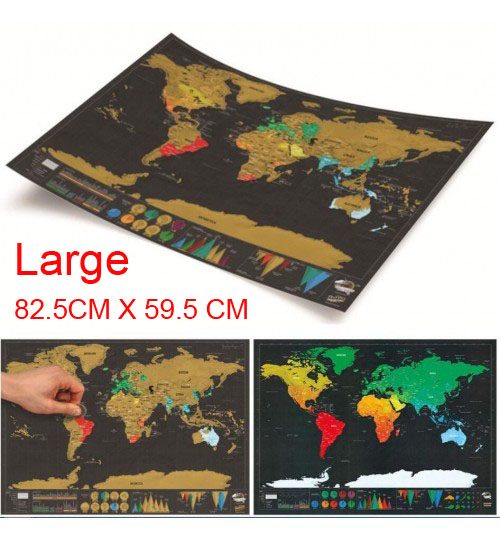 Scratch Off World Map -- Large Carousel 1