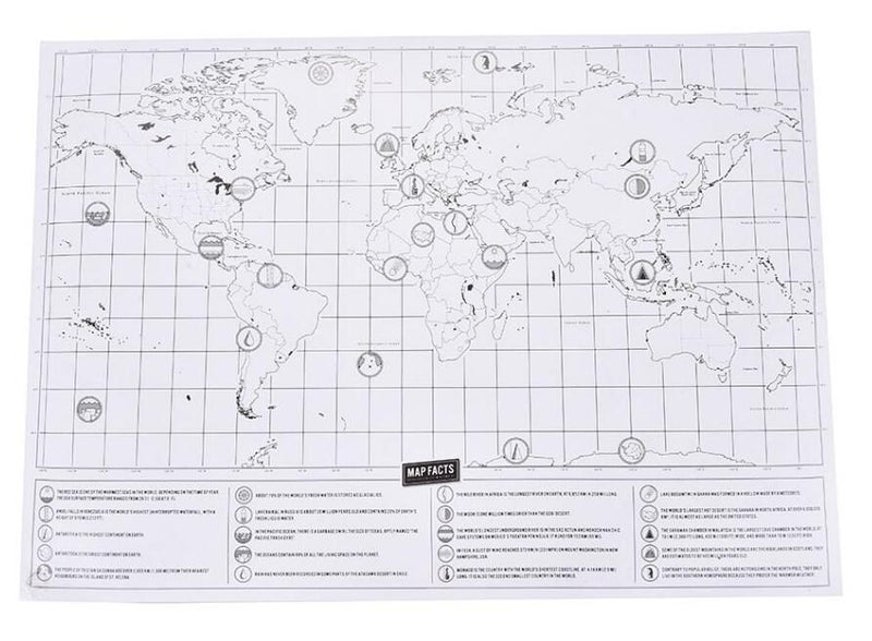 Scratch Off World Map -- Large Carousel 8