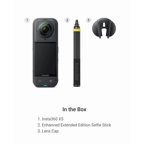 Insta360 X5 360° Waterproof 8K Action Camera No Drone No Problem Bundle - Carousel 1