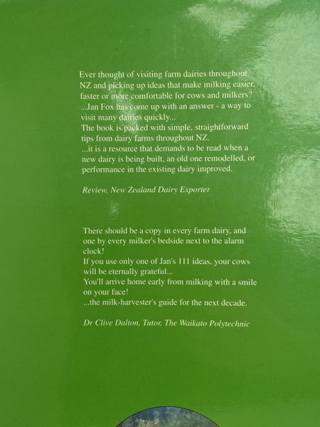 111 IDEAS TO IMPROVE MILKING edited by Jan Fox 1994 Carousel 2