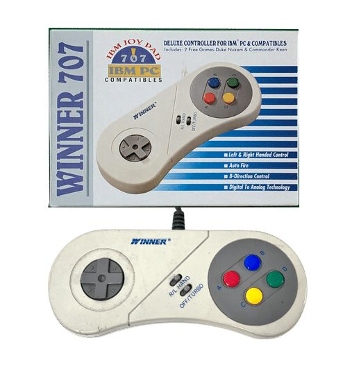 Vintage Winner 707 Deluxe IBM Joy Pad PC Controller (No Box) Carousel 1