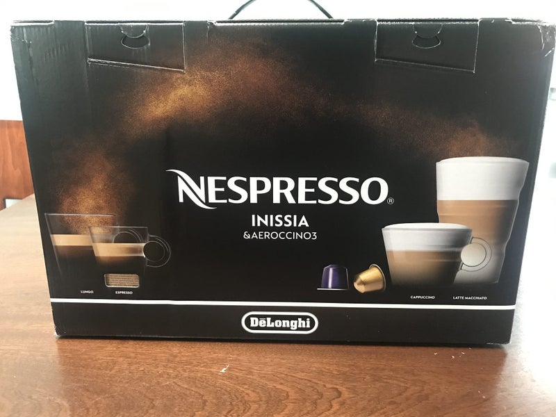 UNOPENED Coffee Maker DeLonghi Nespresso Inissia and Aerocino 3 BRAND NEW636135182056991115