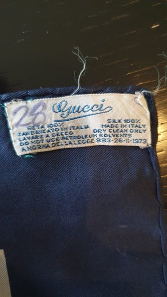 Vintage Gucci silk scarf (1970s)63002640154498114