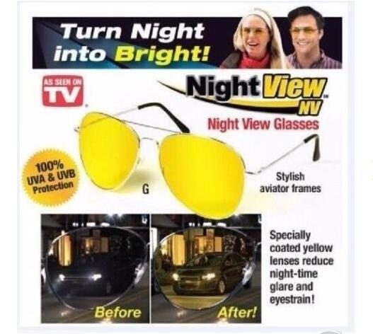 Mens Night View Vision Driving Driver's Anti-glare Glasses Carousel 1