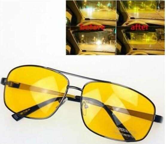 Mens Night View Vision Driving Driver's Anti-glare Glasses Carousel 2