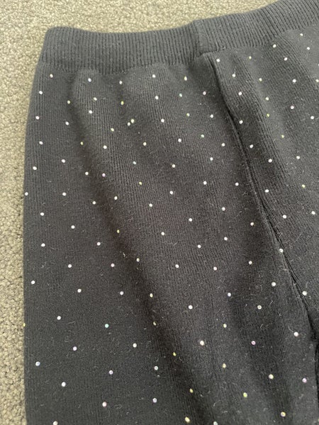 'Beau Kid' Black Diamante Knit Style Pants Carousel 2