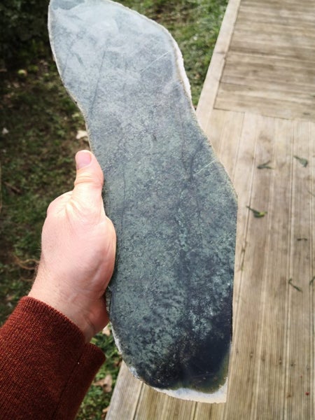 Pounamu Big long mere/ patu slab Carousel 1
