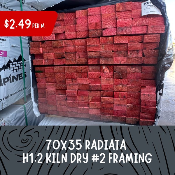 70x35mm RADIATA H1.2 #2 GRADE BATTEN Carousel 1