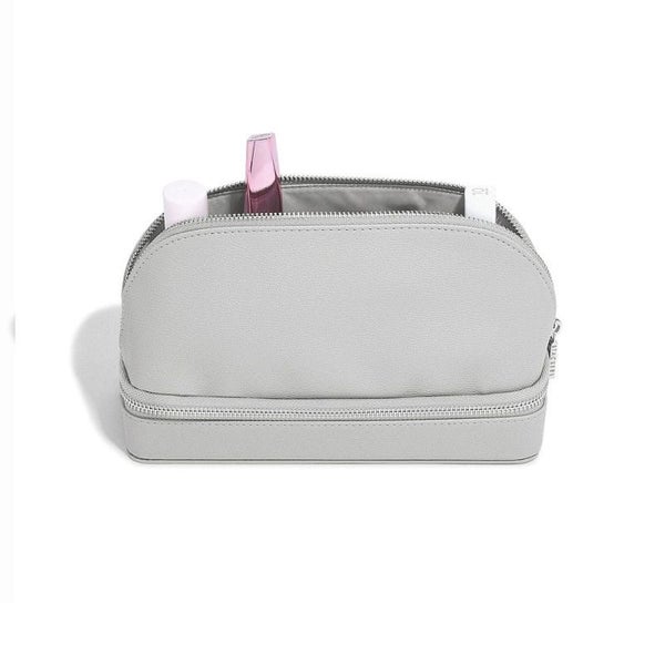 Stackers Makeup and Jewellery Bag Pebble Grey Carousel 1