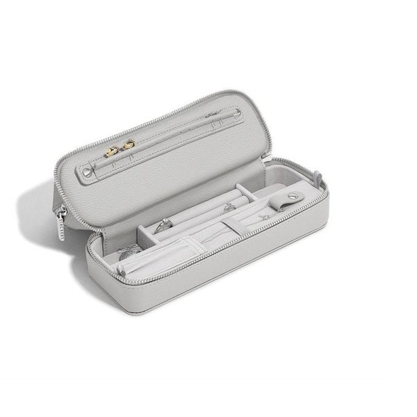 Stackers Makeup and Jewellery Bag Pebble Grey Carousel 4
