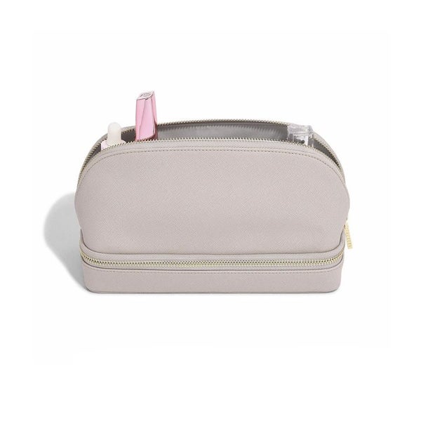 Stackers Makeup and Jewellery Bag Taupe Carousel 1