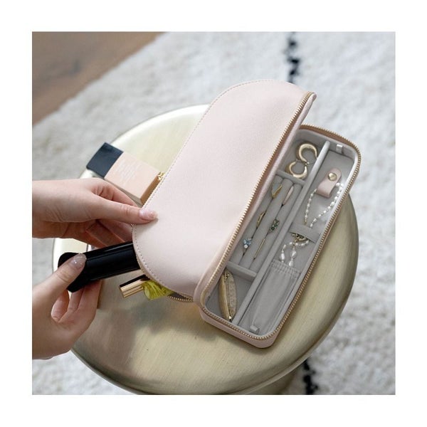 Stackers Makeup and Jewellery Bag Blush Carousel 4